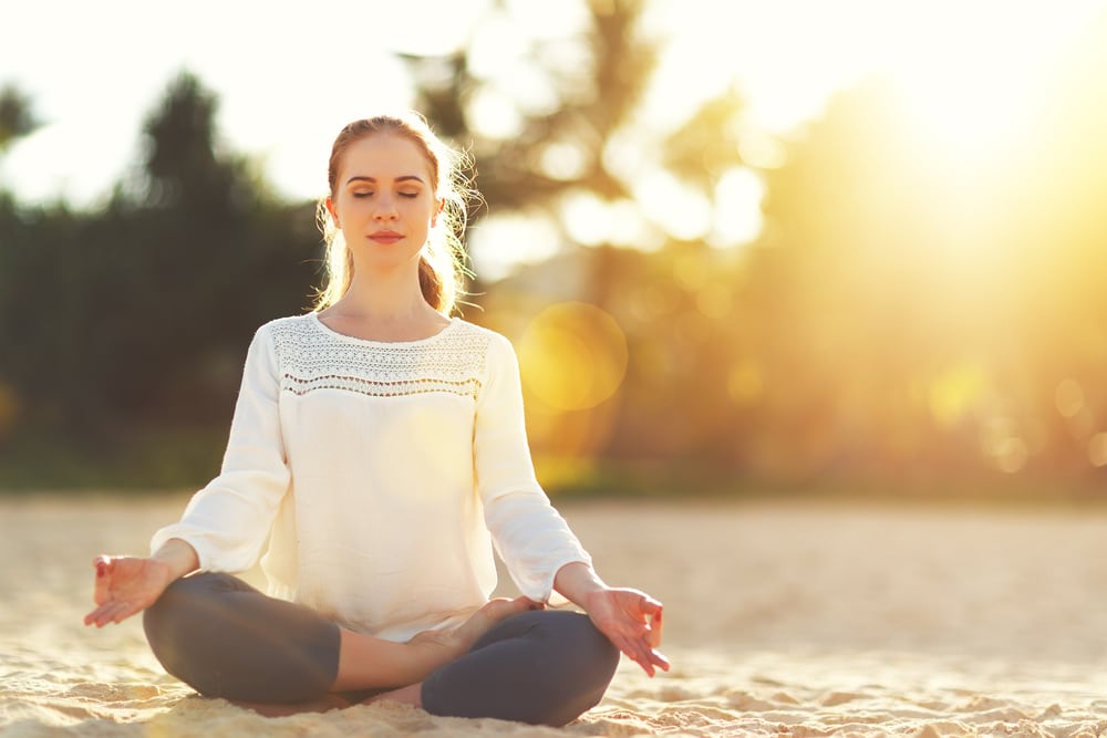 Woman,Practices,Yoga,And,Meditates,In,The,Lotus,Position,On Medical Weight Loss Milledgeville GA
